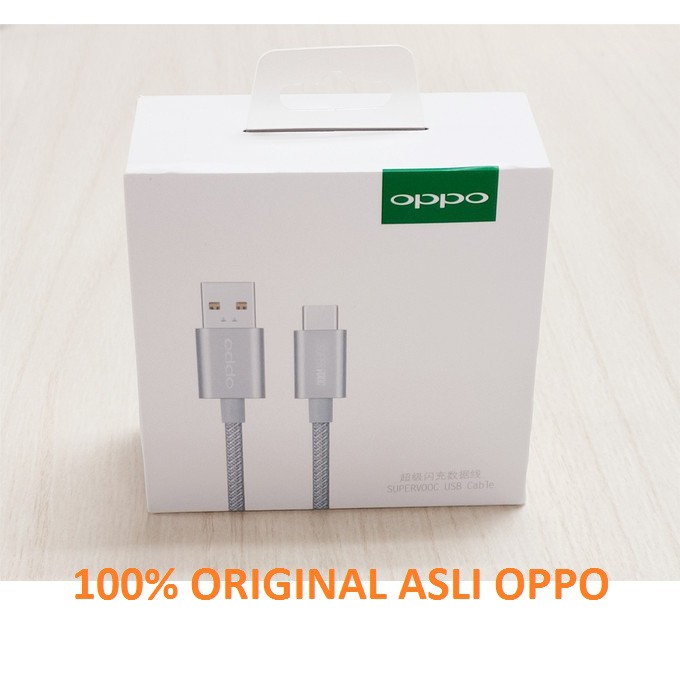 OPPO DL133 SuperVOOC Cable Type C Braided Original Pack Box