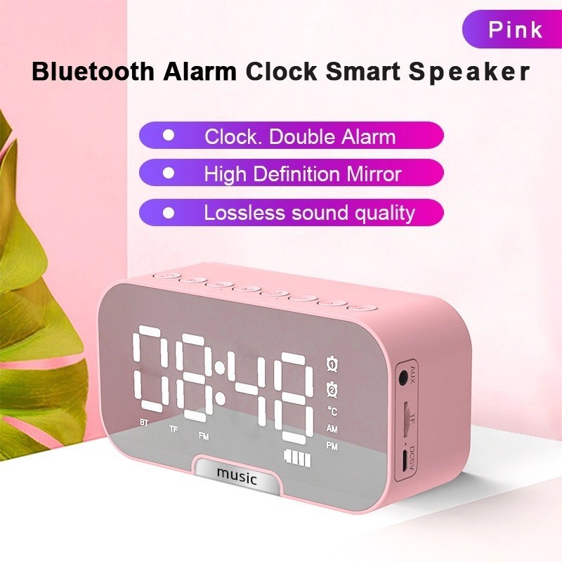 SPEAKER BLUETOOTH JAM ALARM Q5 + PHONE STAND HOLDER 3IN1 FM RADIO