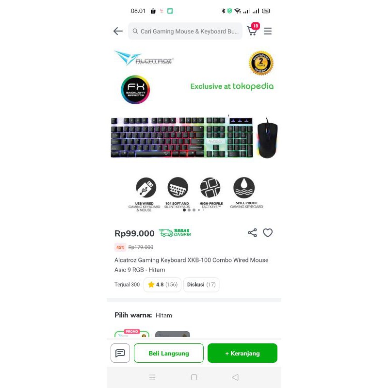 ALCATROZ keybord RGb gaming