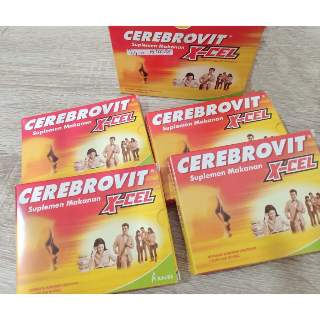 CEREBROVIT X-CEL TAB 10'S - SUPLEMEN UNTUK OTAK DAN DAYA INGAT