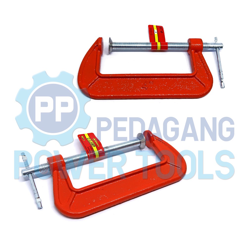 BISON KLEM C 4 INCH CATOK KAYU CLAMP G ALAT JEPIT KAYU PENJEPIT BESI