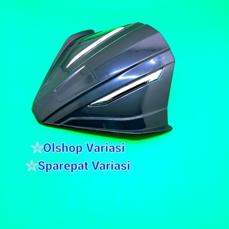 Visor Vario 125,150 new 2018-2022 warna hitam lampu LED/Visor Vario new 2018-2022 aksesoris motor ka