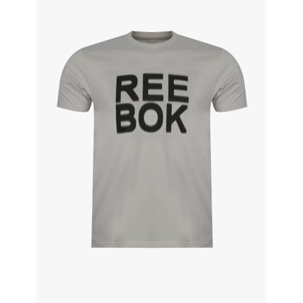 Saleeee Kaos TShirt Reebok Basic Men Grapich Light Brown REE14 -S