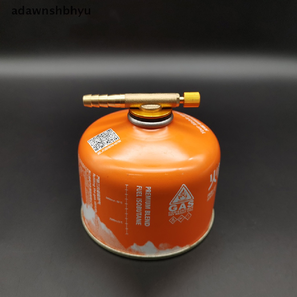 [adawnshbhyu] Adaptor Katup Tiup Camping Stainless Steel Kompor Gas Putar 8cm.