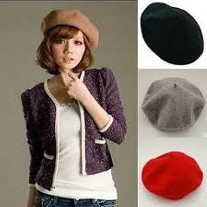 Topi Baret Beret Baretta /Topi Seniman Artist Pelukis Remaja Dewasa KEREN