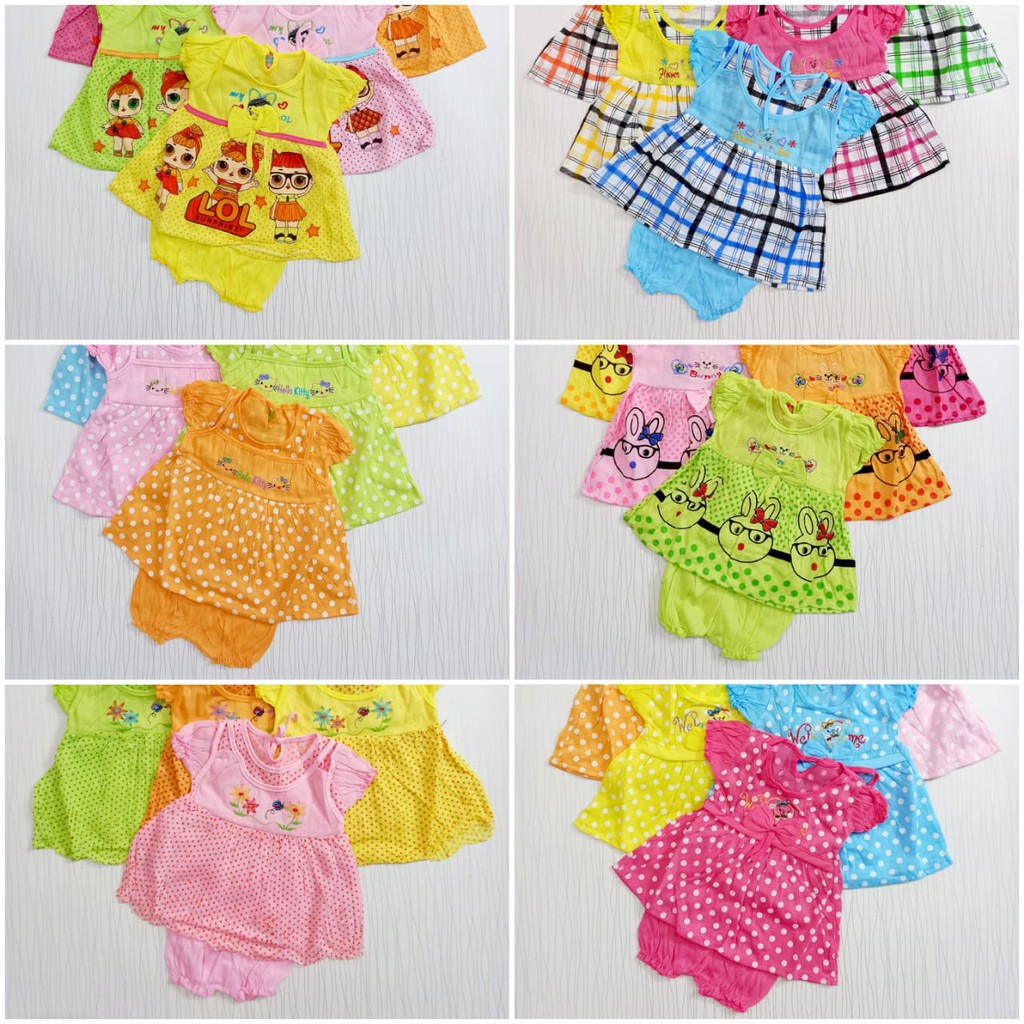 Paket 6 Baju Bayi / Paket Baju Newborn 6 Baju / Paket Baju Bayi 6 Setelan / Paket Baju Bayi Murah