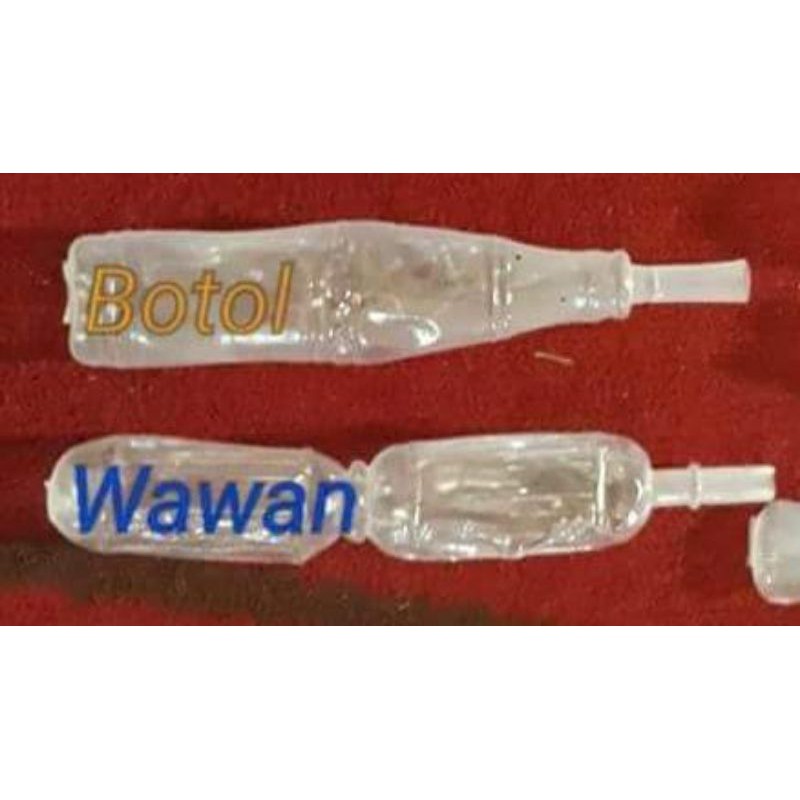 

plastik wawan dan botol 100pcs