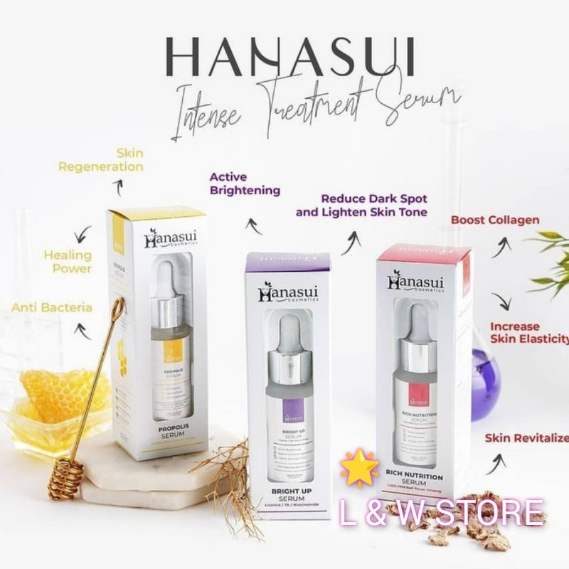 HANASUI SERUM/RICH NUTRITION/PROPOLIS/BRIGHT UP