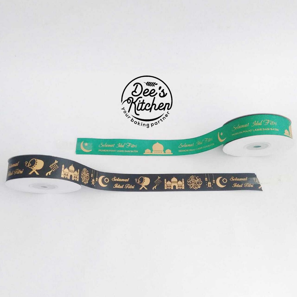 Pita Idul Fitri Bedug Mesjid Hitam & Hijau