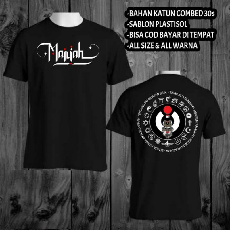 Kaos Santri Maiyah Nusantara Cak Nun Pluralisme  Tolerance - Baju Distro Dakwah Islami057