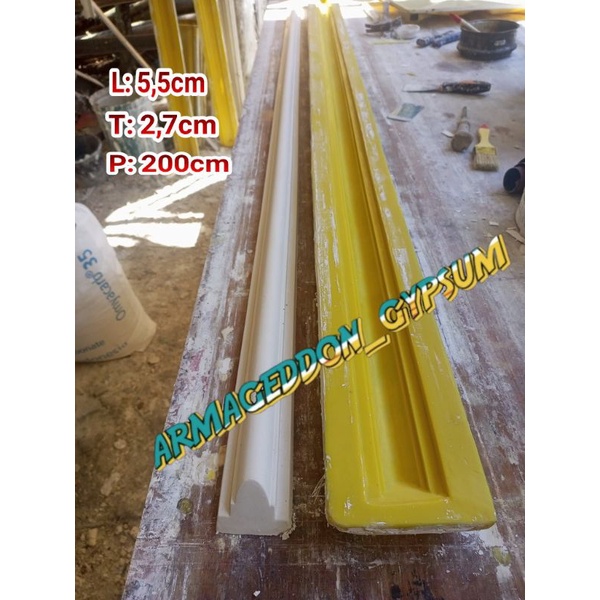 Cetakan Lis biding gypsum