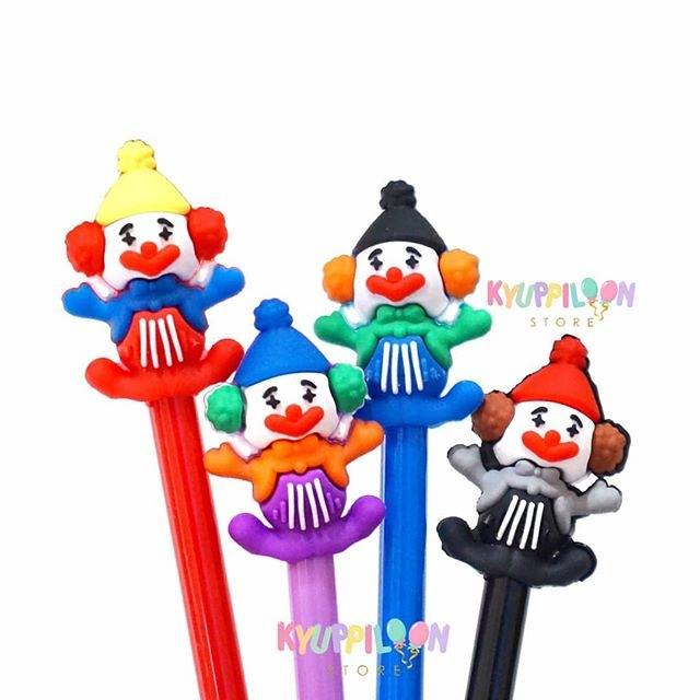 

1 Lusin Gel Pen Badut Circus / Gel Pen / Gel Pen Karakter / Gel Pen Murah / TERMURAH