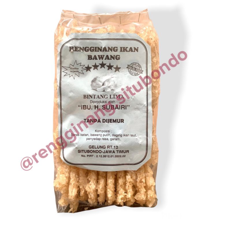 

Rengginang Situbondo Rasa Bawang (Mentah)