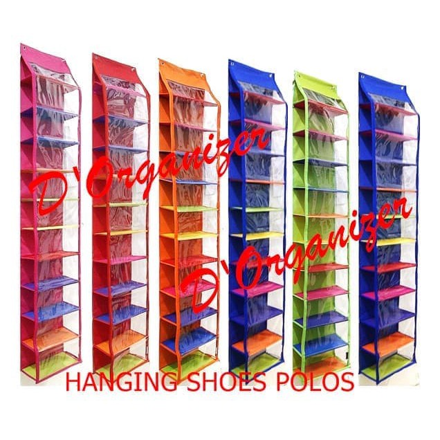 Hanging Shoes Organizer Premium HSO Pelangi Lemari gantung Serbaguna Bahan tebal