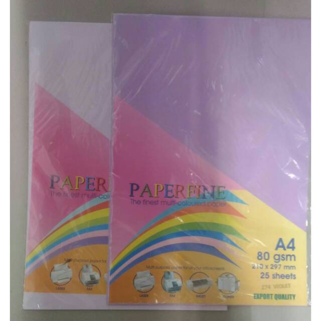 Kertas hvs warna A4 80 gram