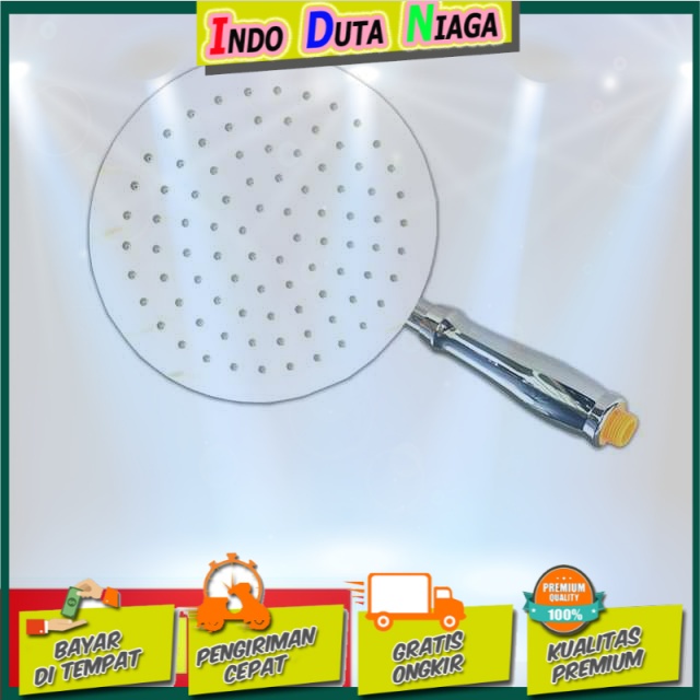 Kepala Shower Mandi Rainfall Stainless Steel Round Shower - 201