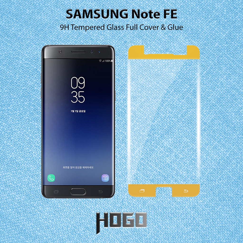 SAMSUNG Galaxy Note FE Tempered Glass HOGO Full Cover Glue