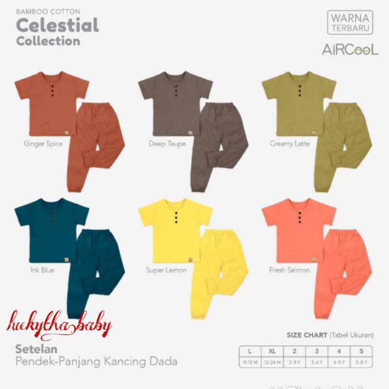 VELVET JUNIOR BAMBBO CELLESTIAL COLLECTION CPR, SETELAN VELVET CPR POLOS