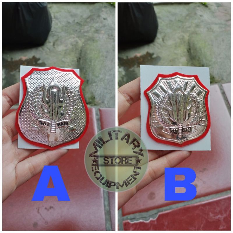 Tanda kewenangan satpam terbaru - Pin kewenangan satpam warna putih terbaru