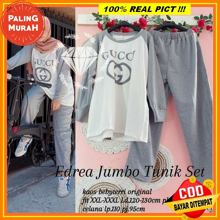 Baju Setelan Wanita Dewasa Sport Kekinian Terbaru 2021 Stelan One Set Setcel Fashion Muslim Simple S