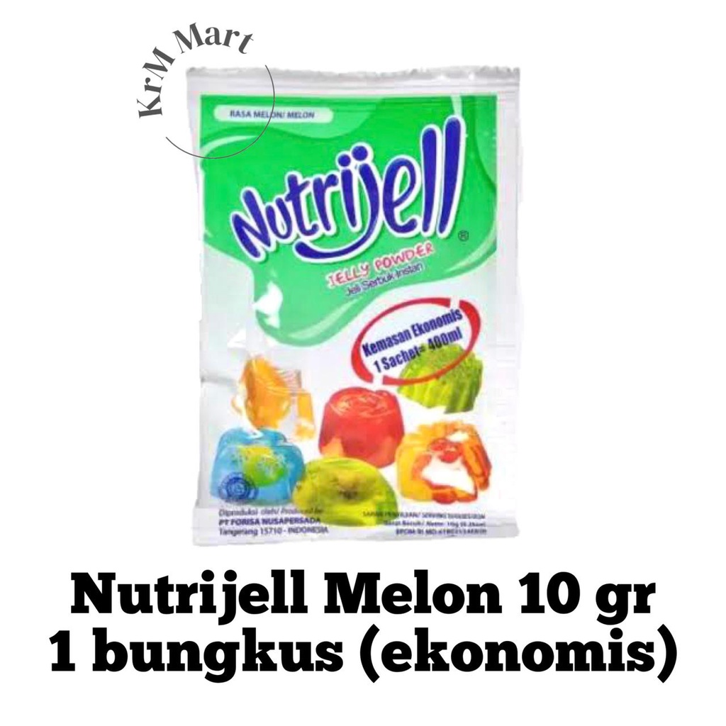 

Nutrijell Melon 10gr Ekonomis 1 bungkus nutrijel