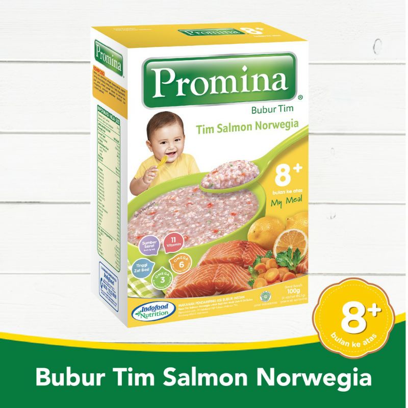 PROMINA bubur tim salmon norwegia 100g/ Bubur bayi