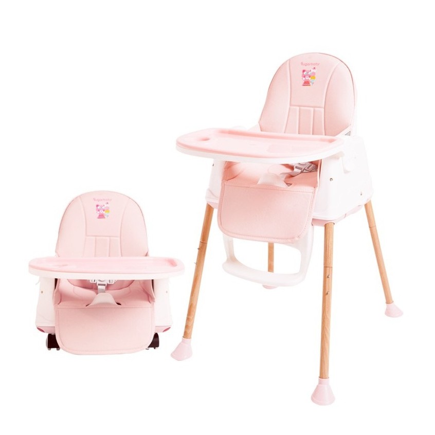 Sugar Baby My Chair Baby Booster &amp; High Chair 6 Growing Stages Kursi Makan Bayi Pink Merah Muda