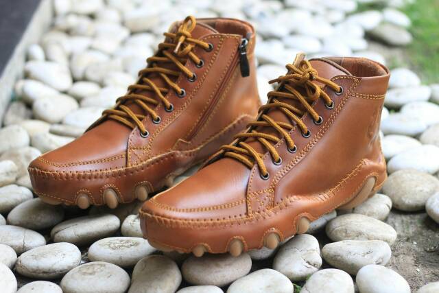 Sepatu Boots Pria BLACK MASTER Simpel Boot Cowok Wringkle Formal Asli Kulit Keren