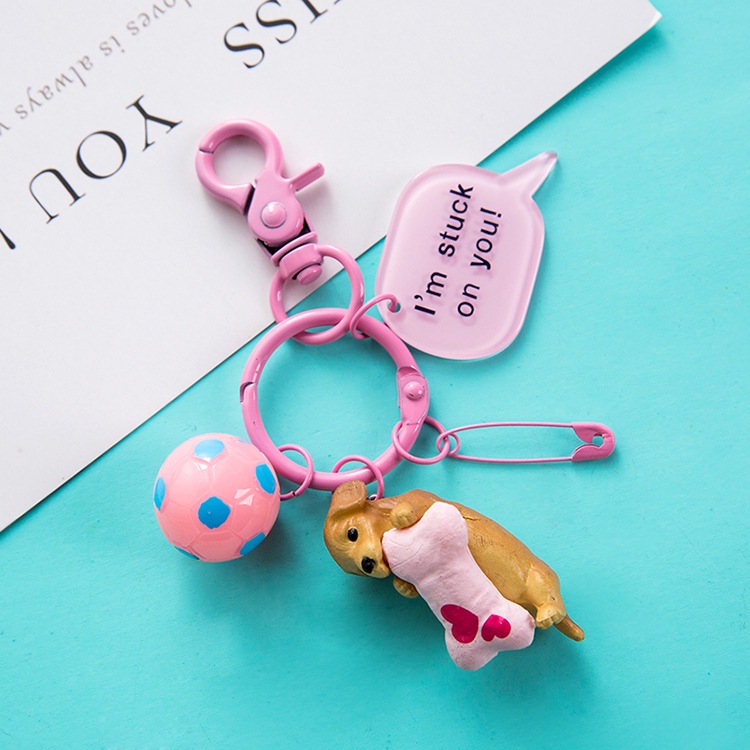 Cute Shiba Inu Dog Keychain Creative Cartoon Piggy Male and Female Bag Pendant Birthday Gift