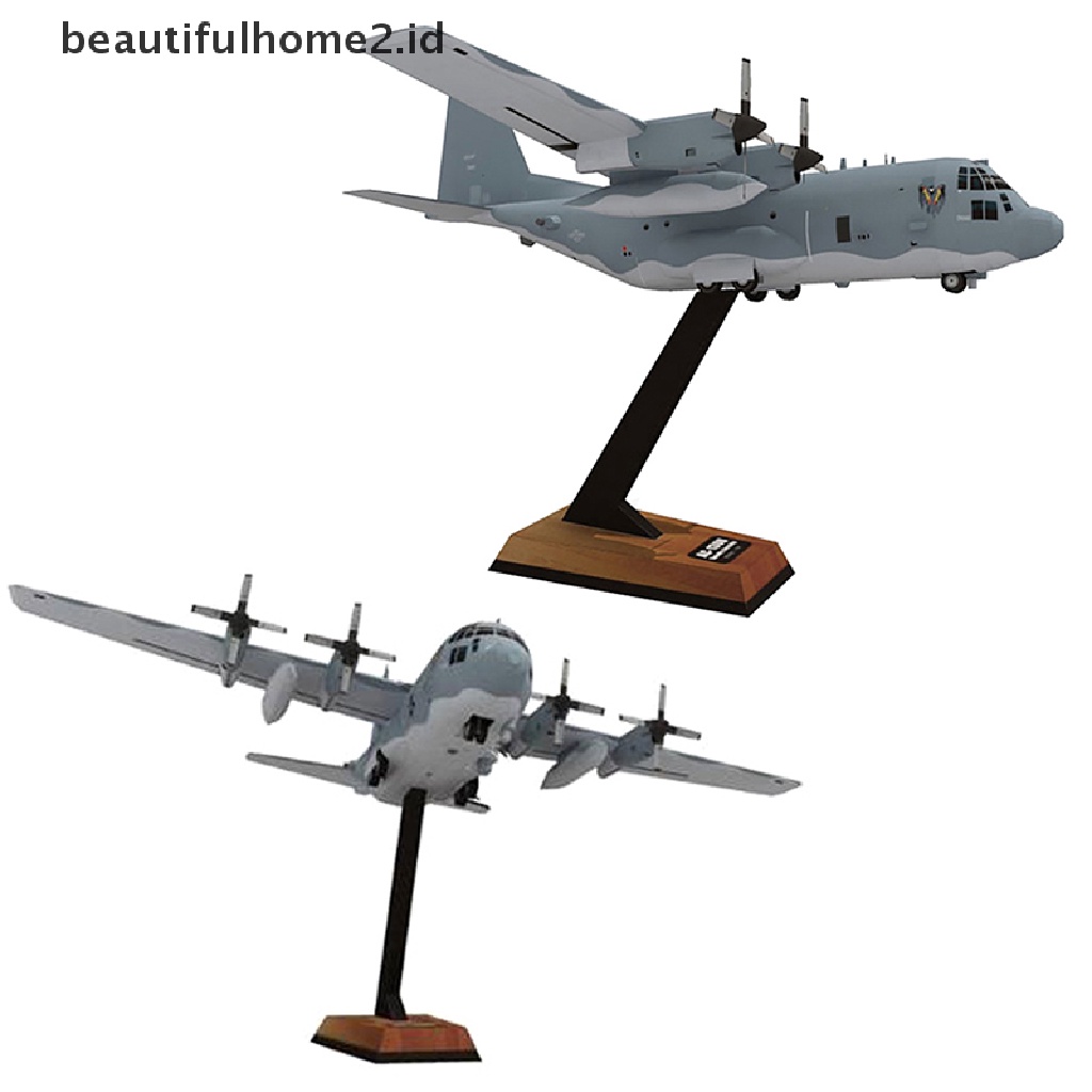 (Beautifulhome2.Id) Ac130 Model Pesawat Tempur Militer Bahan Kertas