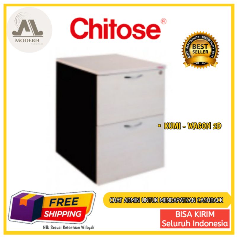 TERMURAH Lemari arsip / Lemari pakaian / Lemari serbaguna / kabinet terbaru Chitose Tipe KUMI WAGON 