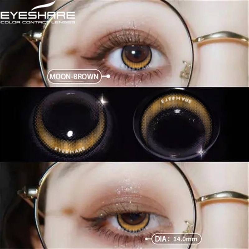 [✅COD] Softlens Murah Lensa Kontak Warna Alami RICH GIRL Untuk Riasan Soflens Mata Normal Lensa Kontak Hijau Grey Cokelat