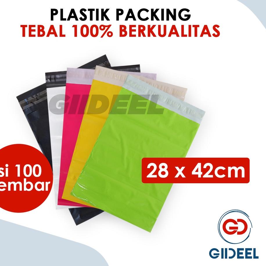 

Special - GIIDEEL PLASTIK PACKING POLYMAILER IMPORT 28X42CM ISI 100 LEMBAR TEBAL 100%