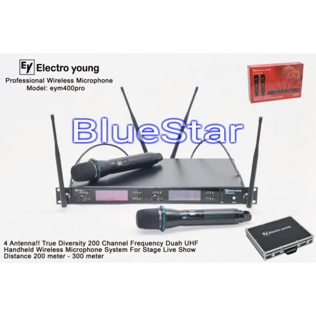 Mic Wireless ELECTRO YOUNG EYM400 PRO