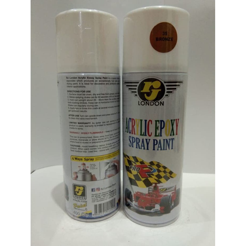 RJ London 400CC  Bronze (35)  Spray Paint, Cat Semprot