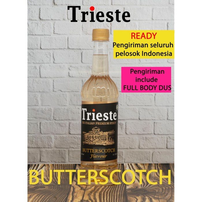 

SIRUP- TRIESTE SYRUP RASA BUTTERSCOTCH -SIRUP.