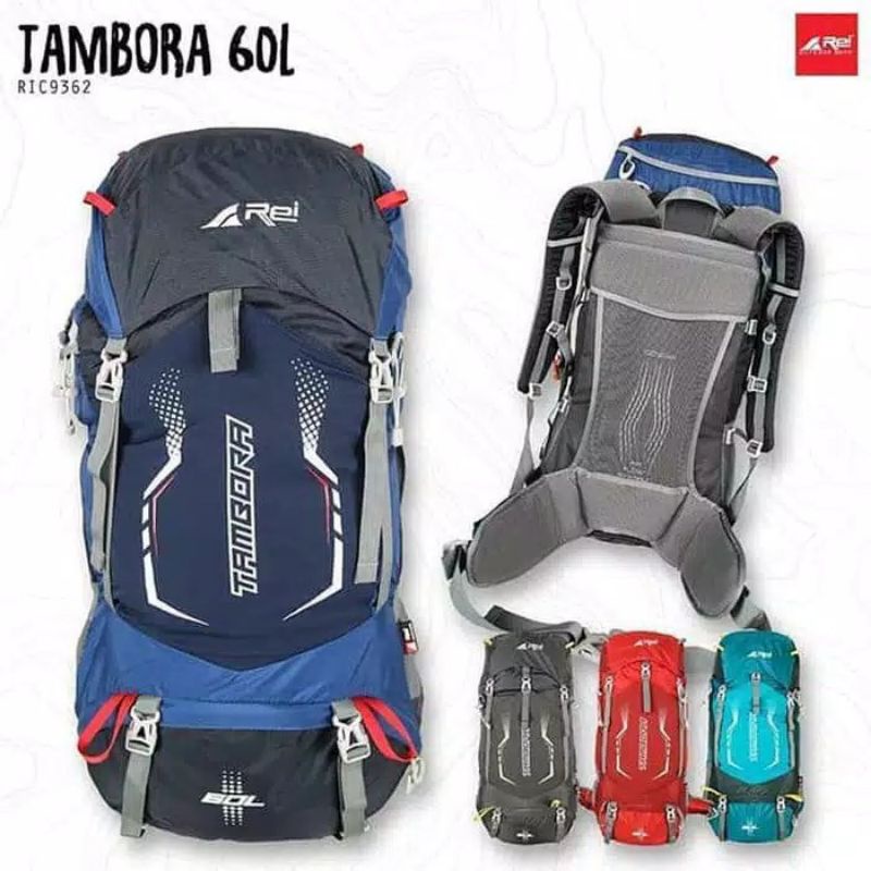 Tas Gunung REI Carrier Tambora 60L Arei Outdoorgear