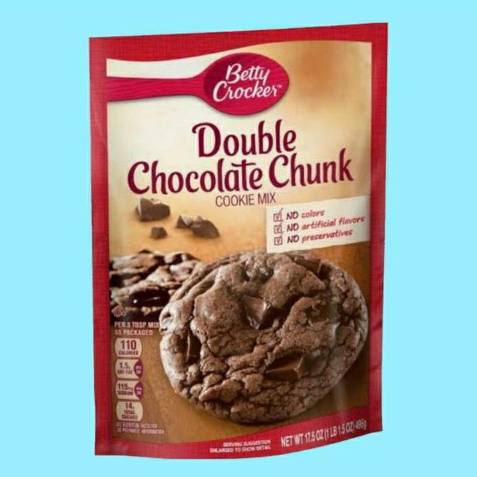 

Betty crocker double chocolate chunk (496g) Cookie mix