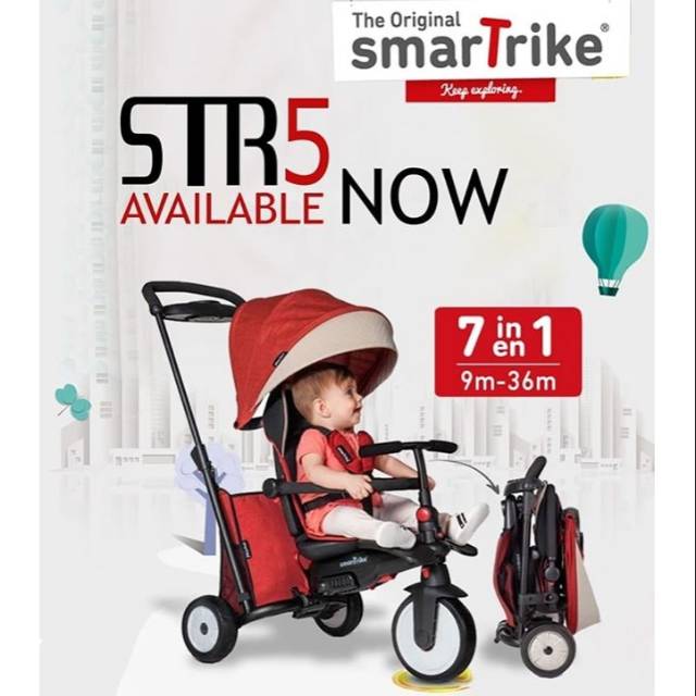 SmarTrike Smartfold STR5 - 100% Original Garansi Resmi Smartrike Indonesia