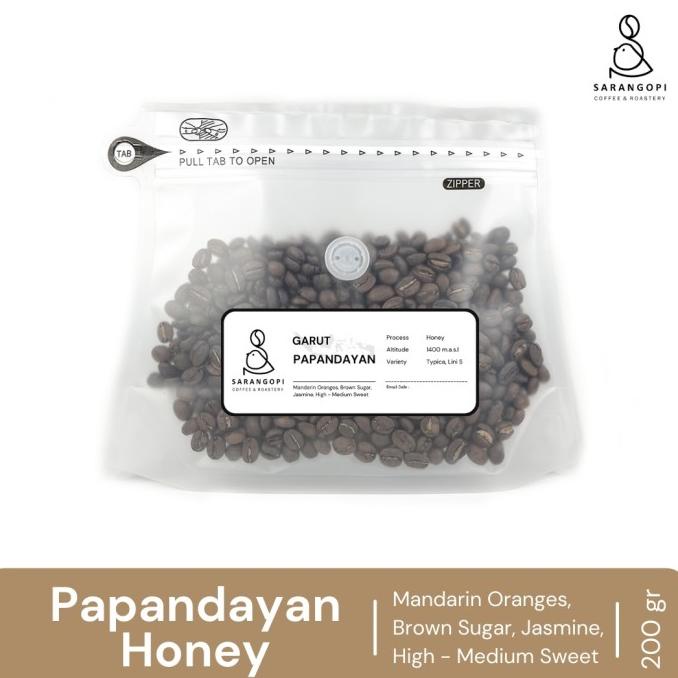 

Arabica Papandayan Honey - Coffee Beans Sarangopi Biji/Bubuk Kopi 200g