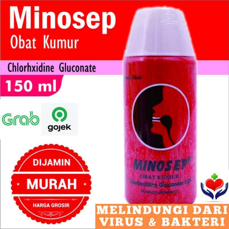 MINOSEP Obat Kumur Original 150 ml Penghilang Bau Mulut dan Bakteri