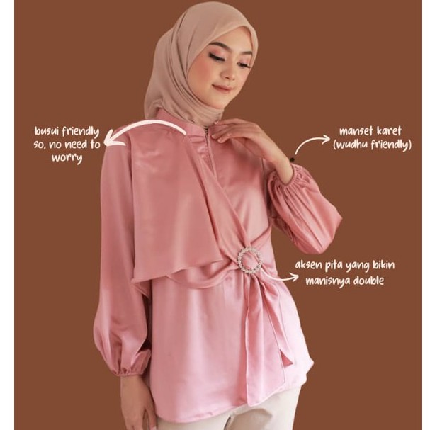 AVC Official Baju Atasan Wanita Kondangan Zahrana Maxmara