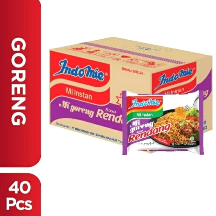 

Indomie Goreng rasa Rendang 1 dus isi 40