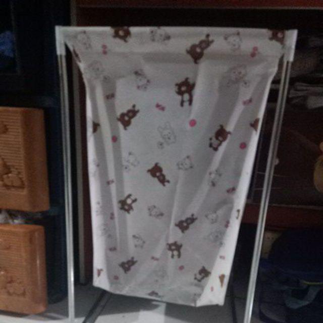 Keranjang Cucian Stand Laudry Bag Berdiri Tempat Cuci Baju Kotor Pakai