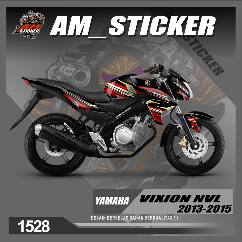 Dekal Sticker VIXION NVL 2013-2015 Full Body Stiker Skotlet VIXION Desain LIS Stiker full body VIXIO