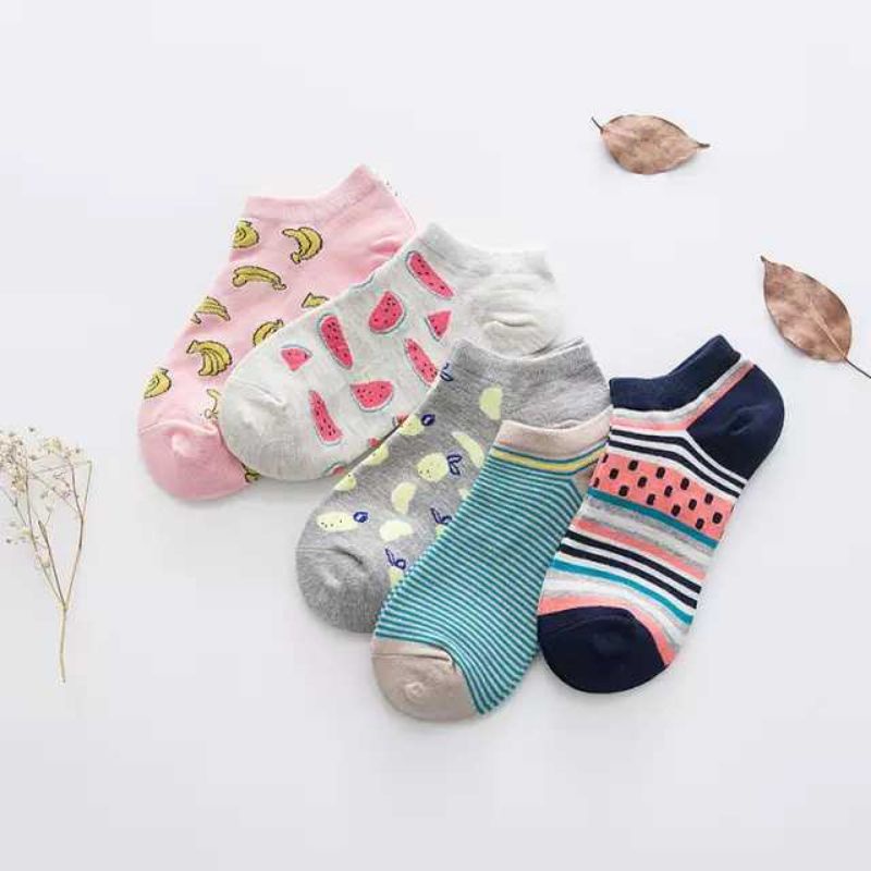 3 PASANG KAOS KAKI  DEWASA - REMAJA/WANITA PENDEK SEMATAKAKI/ IMPORT(RANDOM)