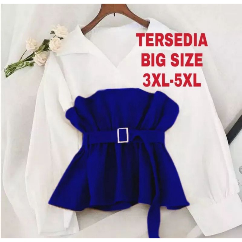 BAJU ATASAN WANITA DEWASA LENGAN PANJANG MODEL TERBARU KOREA STYLE GEMUK KEKINIAN