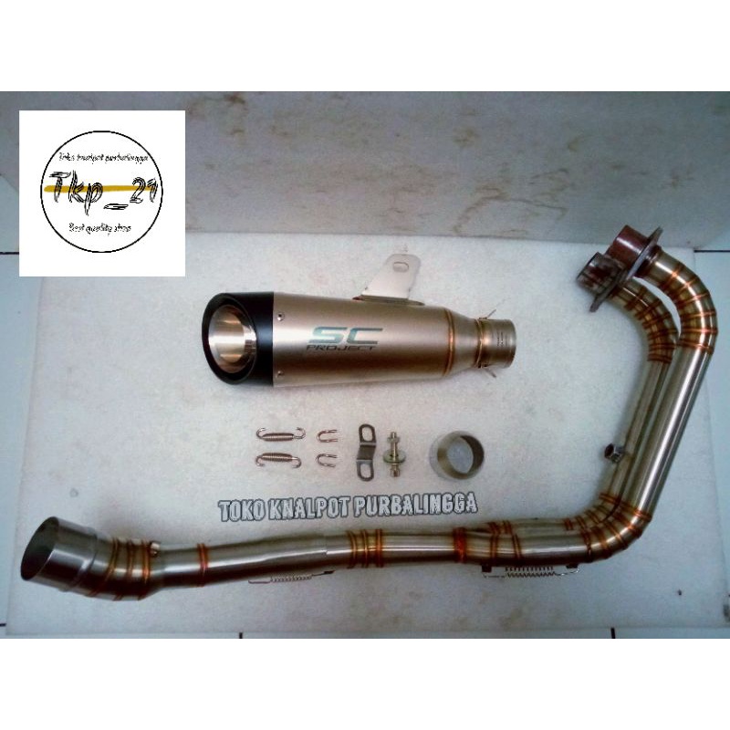 Knalpot SC Project S1 Import Taiwan Full system Underbelly Ninja 250 Fi New Ninja Karbu Cbr250rr Kaw