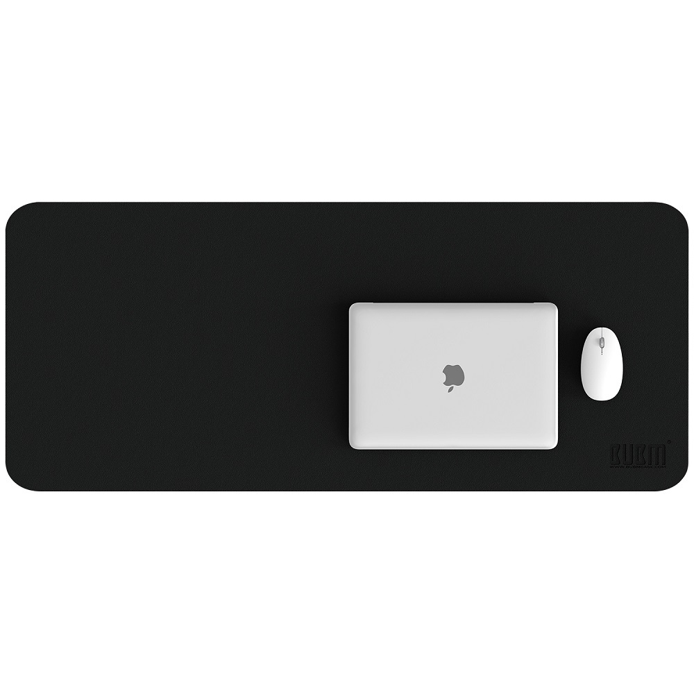 BUBM Office Mouse Pad Desk Mat Bahan Kulit 60x30cm - BGZD-RS - Black