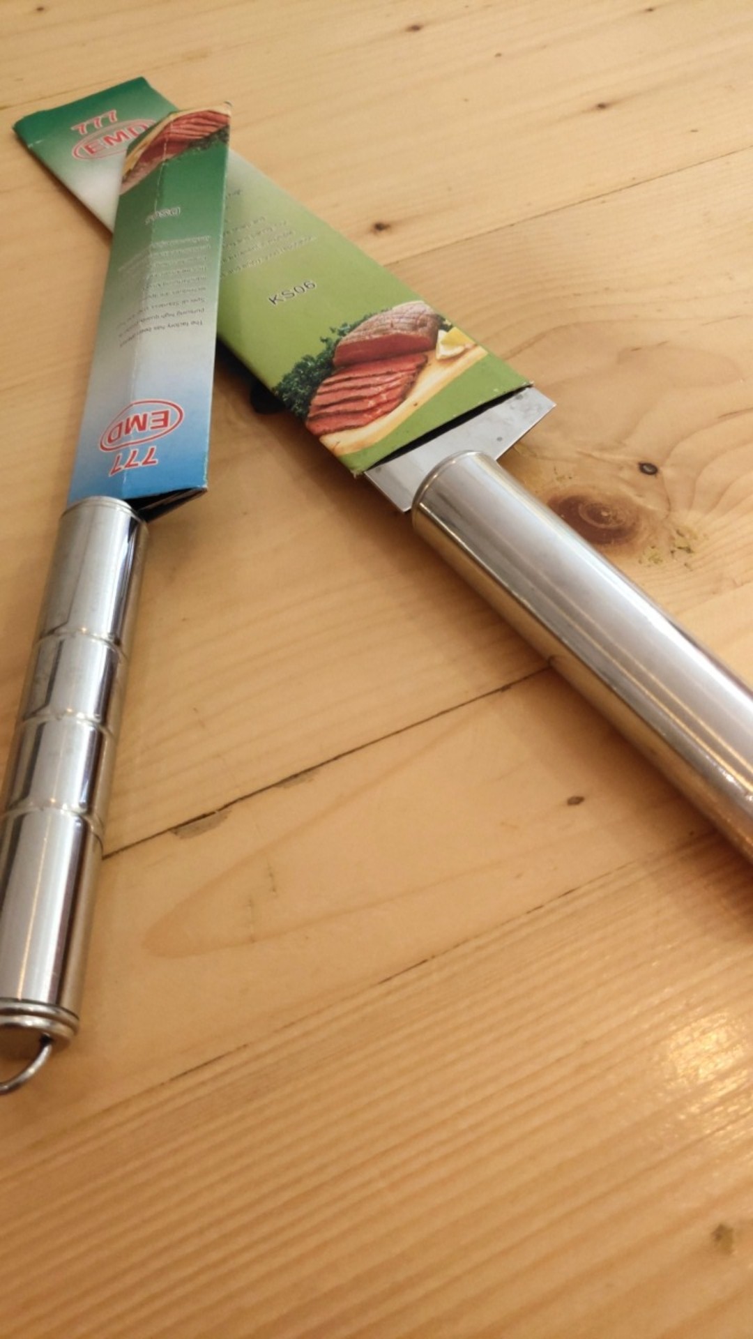 Pisau Dapur 7 Inch/ Chef Knife Gagang Stainless Steel Bulat